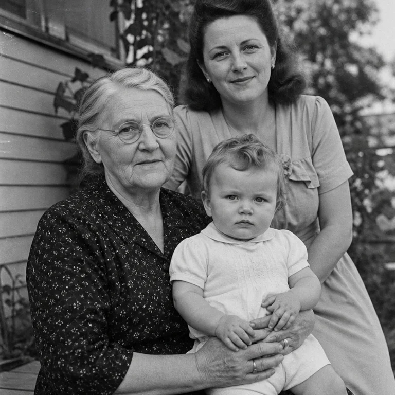 Family Portrait Colorization - Before